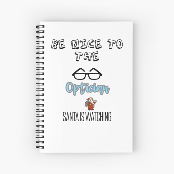 Item preview, Be nice to the optician Santa is watching you  designed and sold by aryagiri.