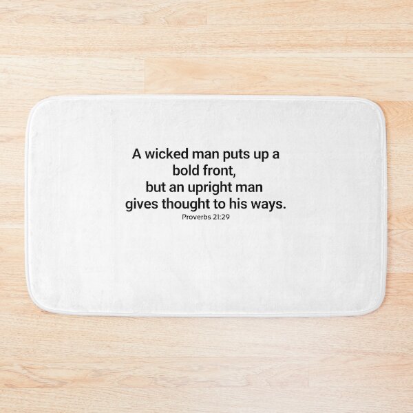 Item preview, Proverbs 21:29 A wicked man designed and sold by rainbowsinks.