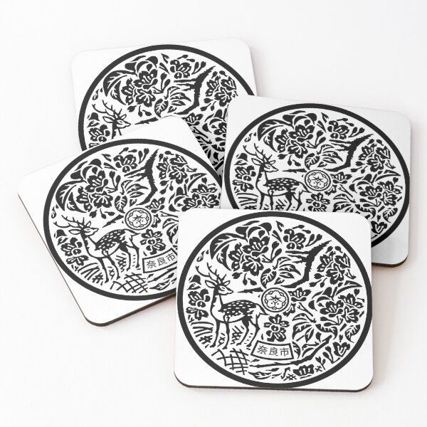 Item preview, Nara Manhole Cover - Black designed and sold by SuperNinjaFishy.