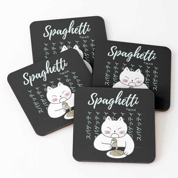 Item preview, Spaghetti man cute Cat Eating Spaghetti  design funny japan kawaii   designed and sold by Amazefishker.