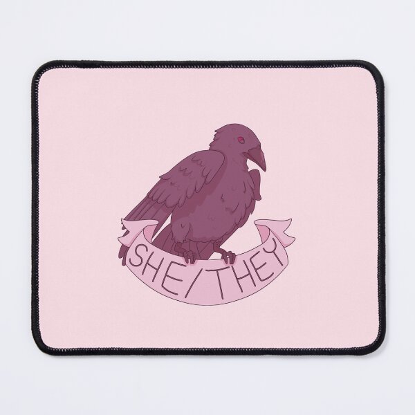Item preview, Pronoun Corvids - She/They designed and sold by Drawn by Raven.