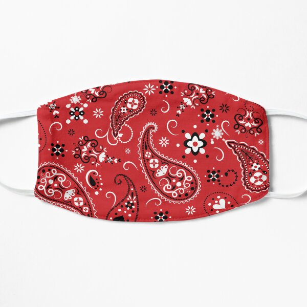 red bandana on face