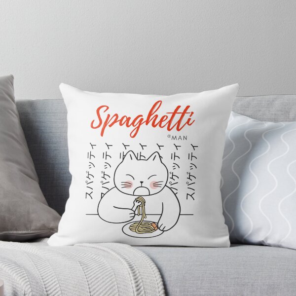 Item preview, Spaghetti man cute Cat Eating Spaghetti  design funny japan kawaii  Sticker designed and sold by Amazefishker.