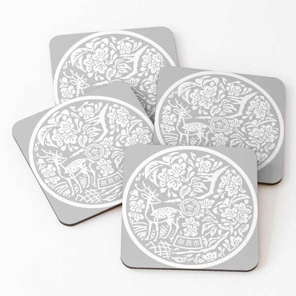 Item preview, Nara Manhole Cover - White designed and sold by SuperNinjaFishy.