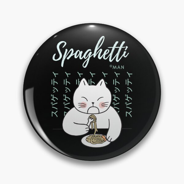 Item preview, Spaghetti man cute Cat Eating Spaghetti  design funny japan kawaii   designed and sold by Amazefishker.
