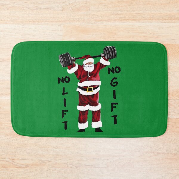 Item preview, Weightlifting Santa designed and sold by JosAwestuff.