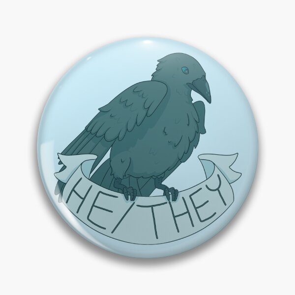Item preview, Pronoun Corvids - He/They designed and sold by Drawn by Raven.
