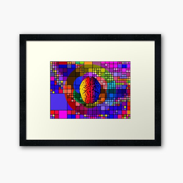 Item preview, The creative mind - Colorful Geometric Conceptual Art  designed and sold by Denis Marsili.