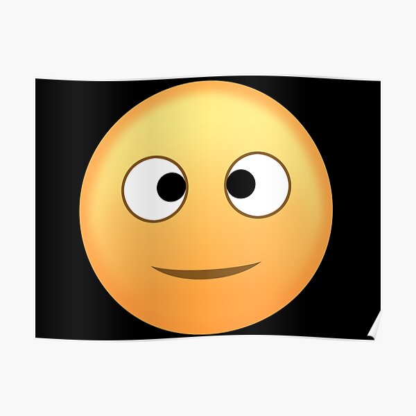 "Cross Eyed Emoji" Poster for Sale by WaywardThunder Redbubble