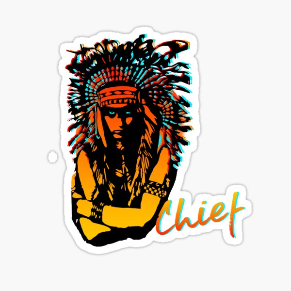 Chief Wahoo STICKER Tribute Cleveland Indians Vinyl MLB Baseball Headdress