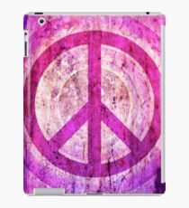 Peace Sign - Grunge Texture with Scratches iPad Case/Skin