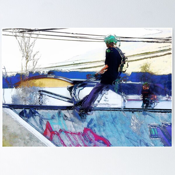 Item preview, Hanging On  -  Stunt Scooter Artwork designed and sold by NaturePrints.