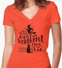 Camiseta entallada de cuello en V Tiempo maravilloso