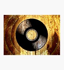 Vintage Vinyl Record Rust Texture - RETRO MUSIC DJ! Photographic Print