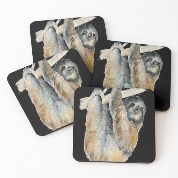 Item preview, Drawing sloth, cartoon sloth, ink sloth designed and sold by MACKENZIWINKE.