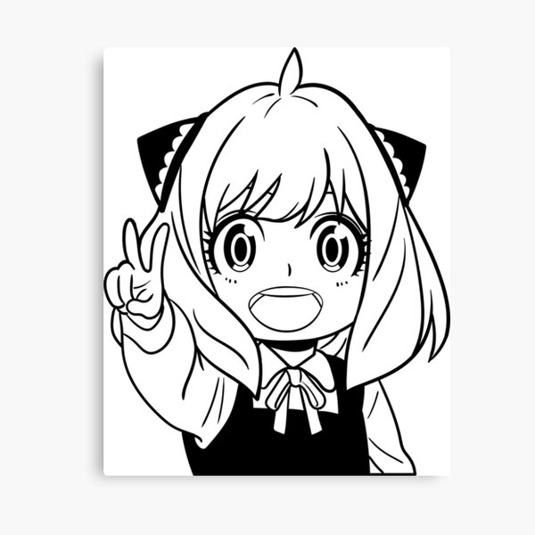 “Anya X SPY FAMILY drawing” Canvas Print for Sale by RaizODesign