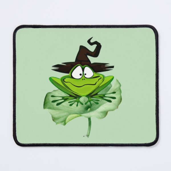 Item preview, halloween witch frog with a witch hat designed and sold by Benlaniboutique.
