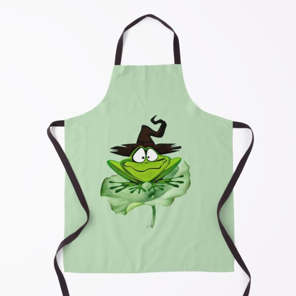 Item preview, halloween witch frog with a witch hat designed and sold by Benlaniboutique.
