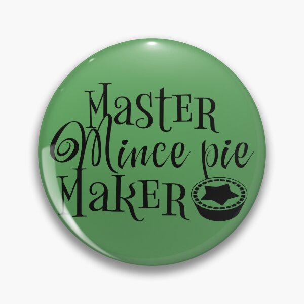 Item preview, Master Mince Pie Maker, Fun Slogan For All Mince pie Makers, Black Text designed and sold by TrulyEpoque.