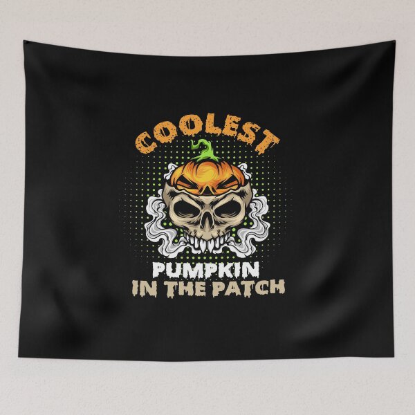 Item preview, Coolest pumpkin in the patch scary pumpkin skull smokes halloween designed and sold by Mac Store.
