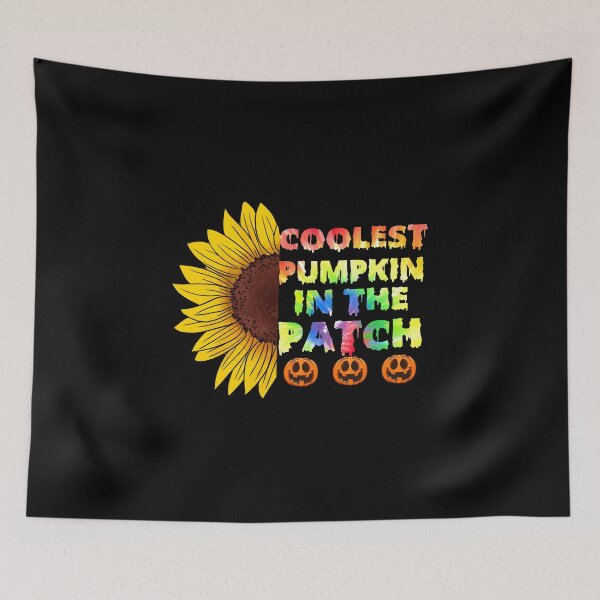 Item preview, Coolest pumpkin in the patch sunflower tie dyed and 3 pumpkin halloween designed and sold by Mac Store.