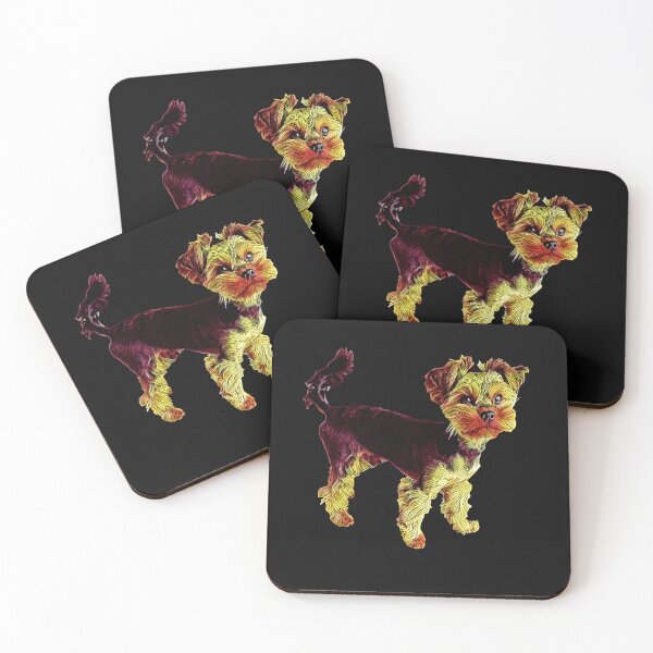 Item preview, puppy yorkshire terrier designed and sold by GivingJoy.