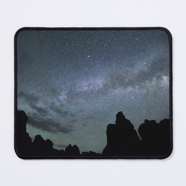 Item preview, Night Sky Stars In Woods With Clouds designed and sold by semioddfinds.