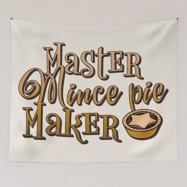 Item preview, Master Mince Pie Maker, Fun Slogan For All Mince pie Makers, Ombre Text designed and sold by TrulyEpoque.