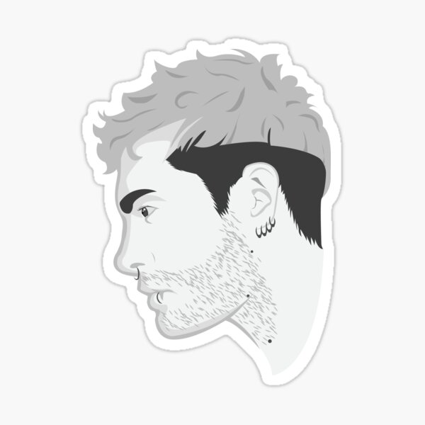 Item preview, Monochrome Bill Kaulitz designed and sold by Vegvisir.