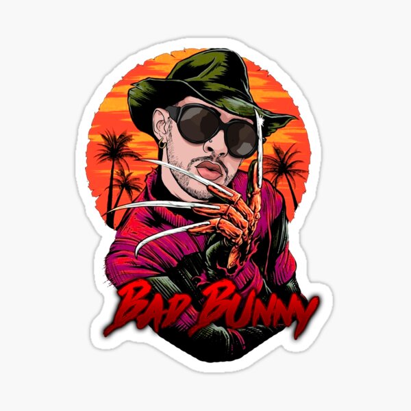 Bad Bunny Heart Stickers for Sale