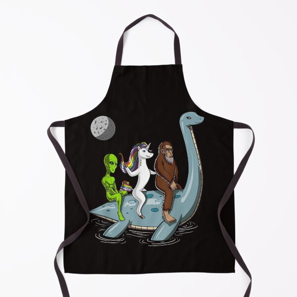 Item preview, Alien Bigfoot Unicorn Riding Loch Ness Monster Cryptozoology designed and sold by Ella38.
