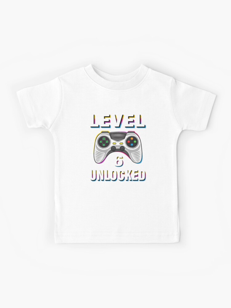 Kids Level 6 Unlocked 6Th Birthday 6 Year Old Boy Gifts Gamer T Shirts,  Hoodies, Sweatshirts & Merch