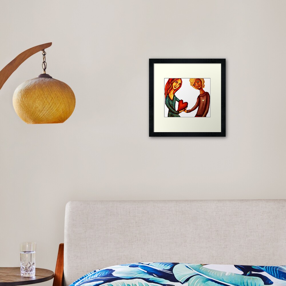 Look After My Heart Framed Art Print