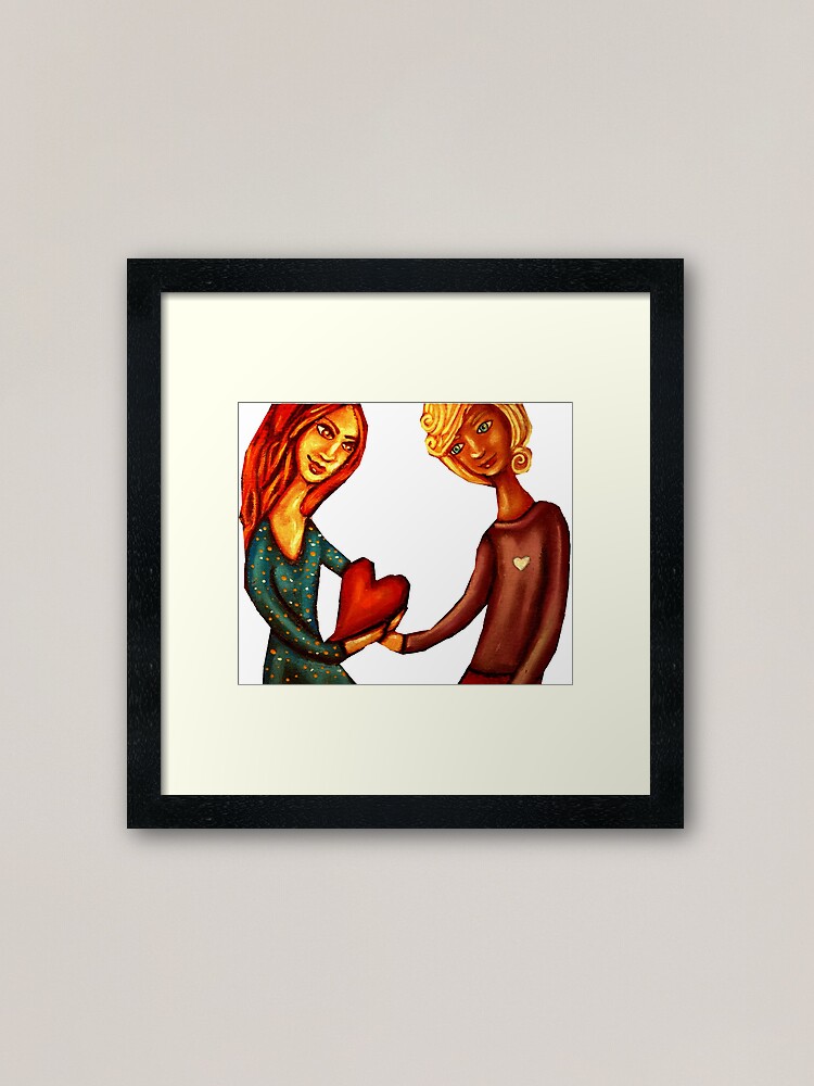 Alternate view of Look After My Heart Framed Art Print
