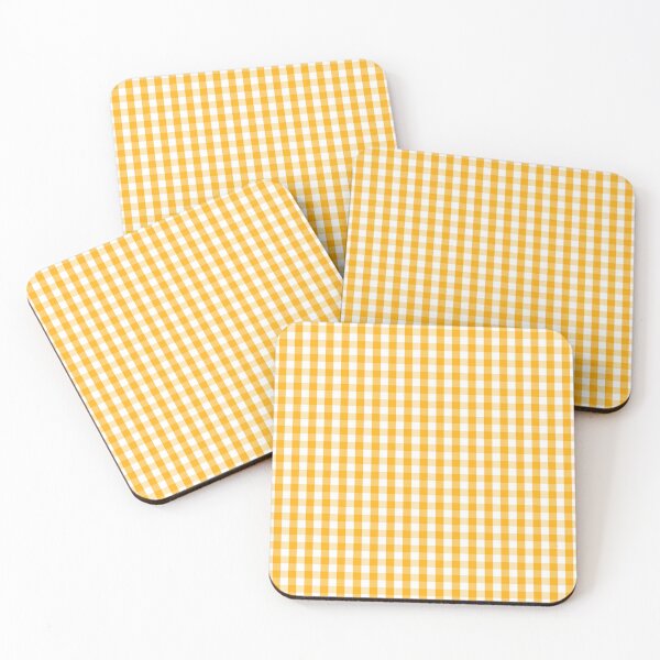 Item preview, Pale Pumpkin Orange and White Halloween Gingham Check designed and sold by Creepyhollow.
