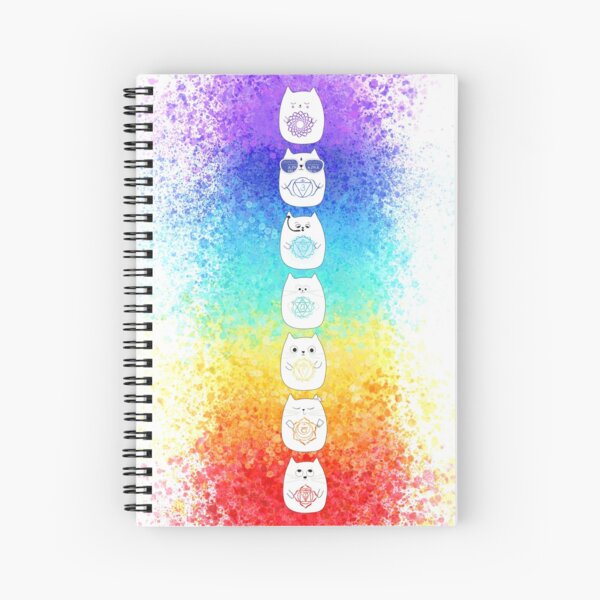 Chackra cats Spiral Notebook