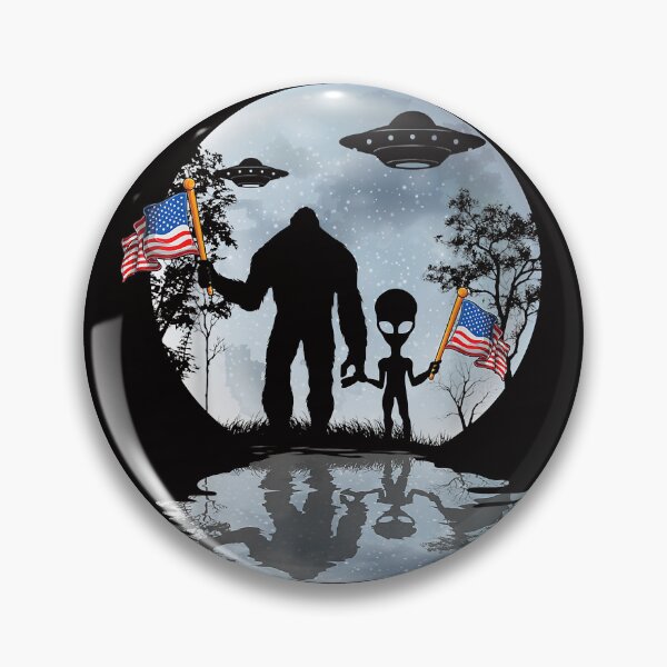 Item preview, Alien Bigfoot Sasquatch UFO Extraterrestrial  designed and sold by Ella38.