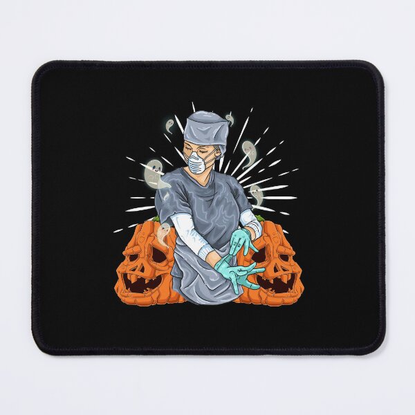 Item preview, Operating room nurse and ghosts with pumpkin small halloween designed and sold by Mac Store.