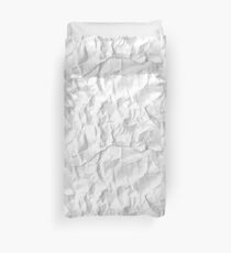 Crunchy Paper Throw Duvet Cover