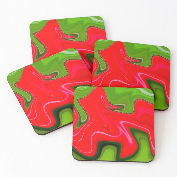Item preview, Colorful red green luxury abstract liquify  designed and sold by Emotionville.