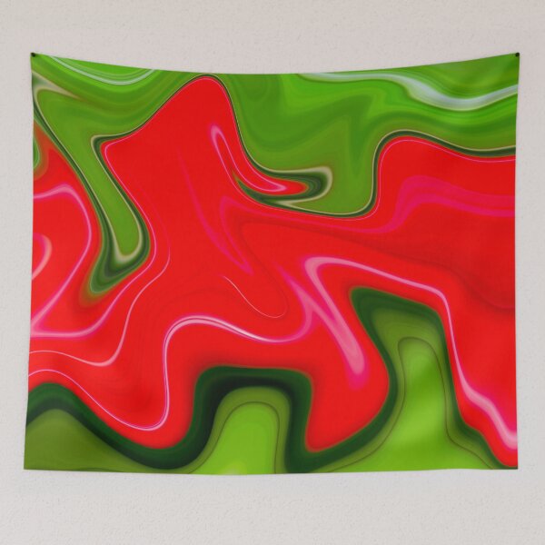 Item preview, Colorful red green luxury abstract liquify  designed and sold by Emotionville.