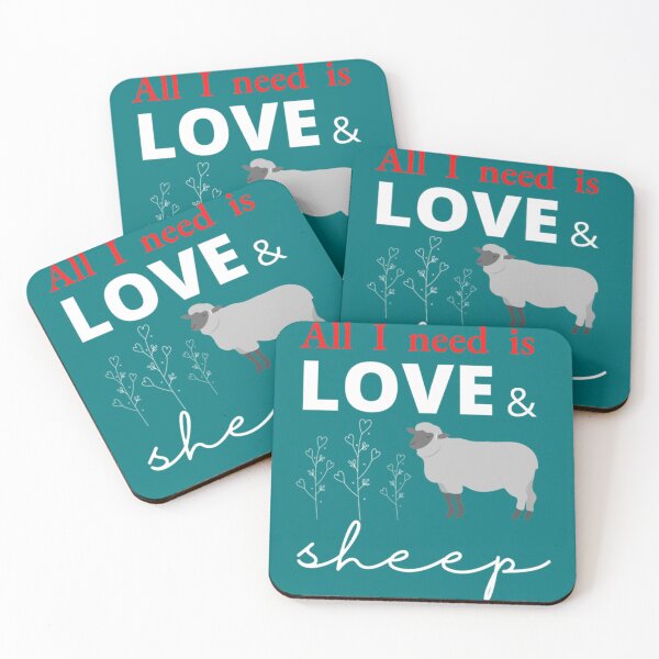 Item preview, All I Need is Love and Sheep   designed and sold by CultRated01.