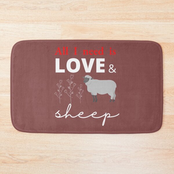 Item preview, All I Need is Love and Sheep   designed and sold by CultRated01.