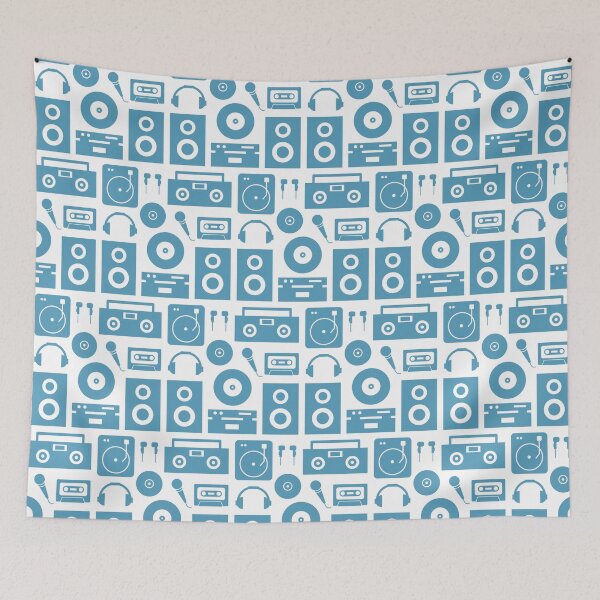 Item preview, Old-fashioned music equipment pattern designed and sold by LaBelleMaison.
