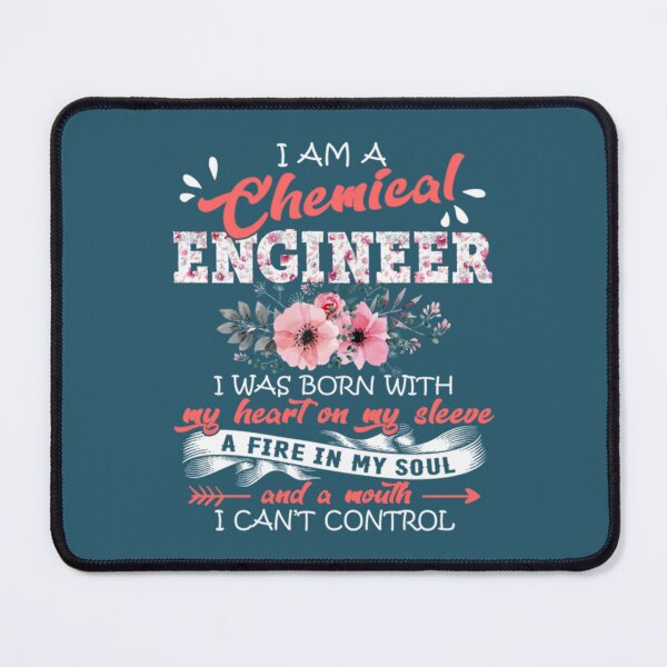 Item preview, Chemical Engineer I Was Born With My Heart on My Sleeve Floral Engineering Flowers Graphic designed and sold by CultRated01.