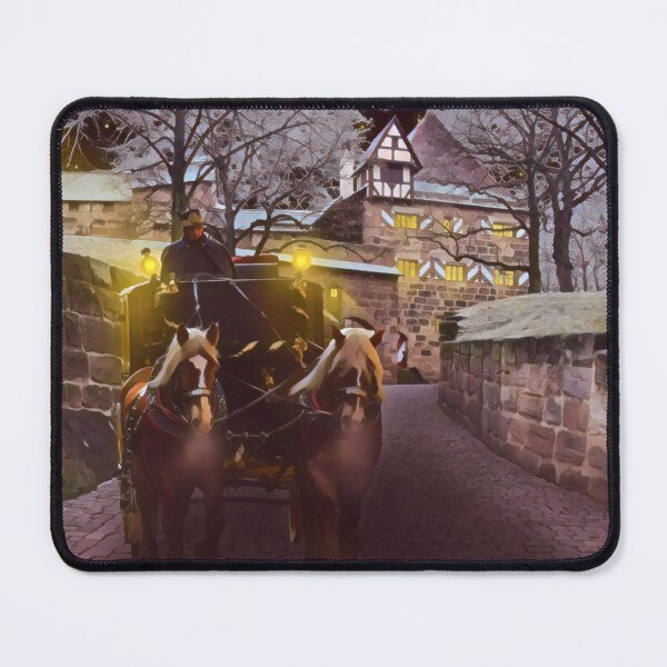 Item preview, Horse Carriage On A Cold Winter NIght designed and sold by Inyeneart.