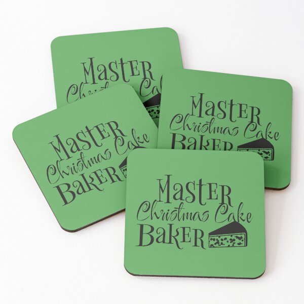 Item preview, Master Christmas Cake Baker, Fun Slogan For All Christmas Cake Makers, Black Text designed and sold by TrulyEpoque.