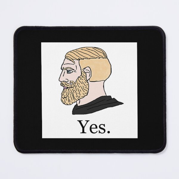 Item preview, blonde chad, yes chad meme, twitter giga chad meme Active designed and sold by VirginForestSho.