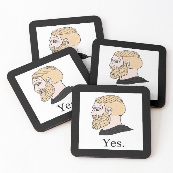Item preview, blonde chad, yes chad meme, twitter giga chad meme Active designed and sold by VirginForestSho.