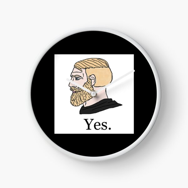 blonde chad, yes chad meme, twitter giga chad meme Active Sticker